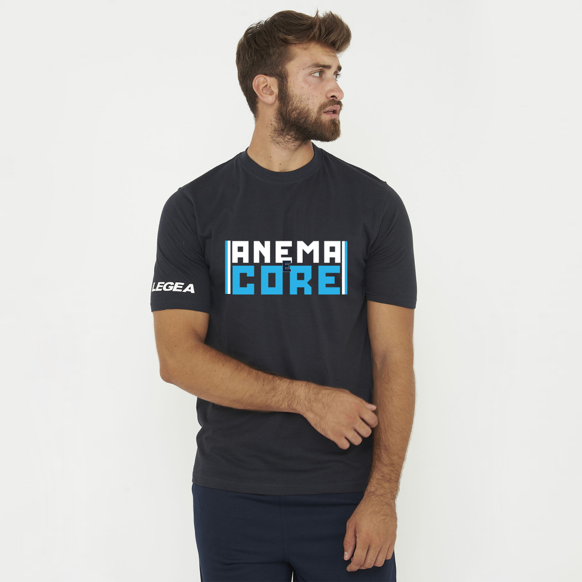 T-Shirt Anema e Core - blu