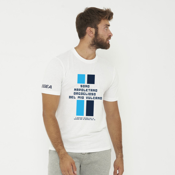T-Shirt Vulcano - bianca