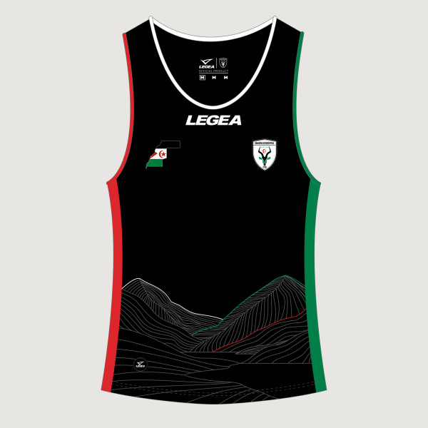 Camiseta sin mangas Atletismo Saharaui - negro