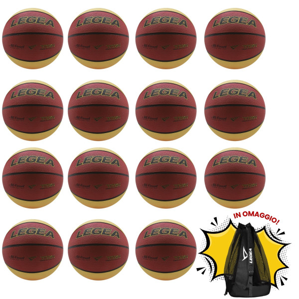 Titan Basket + Borsa Portapalloni - set da 15 palloni